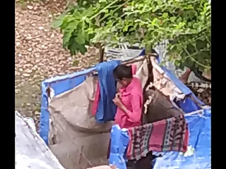 Indian latitudinarian bathing outdoor part 2 full nangi
